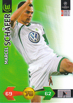 Marcel Schafer VfL Wolfsburg 2009/10 Panini Super Strikes CL #336